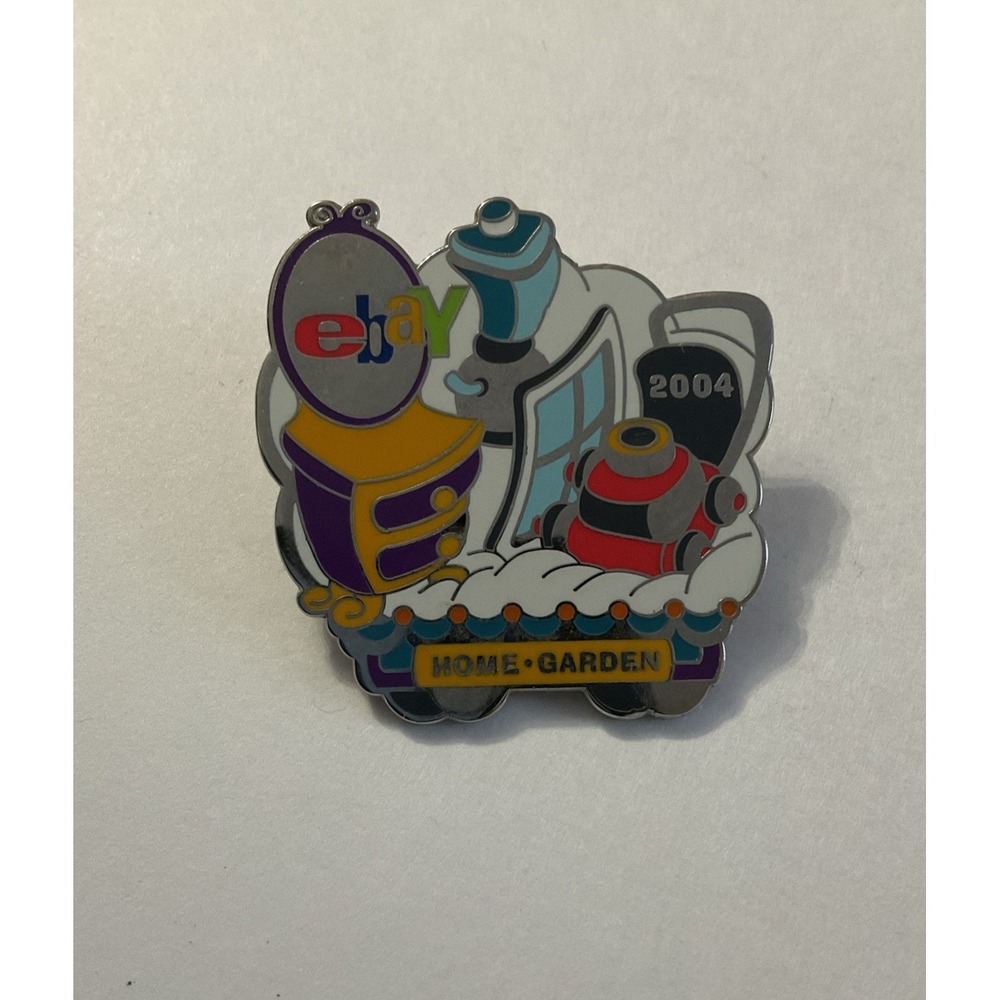 Ebay Live 2004 Home & Garden Lawn Mower Vintage Enamel Lapel Pin